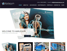Tablet Screenshot of harlequinprintgroup.co.uk